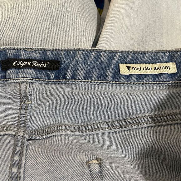 Chip Foster Jeans Mid Rise Skinny Light Wash Denim‎ Womens Size 30 - Picture 7 of 8